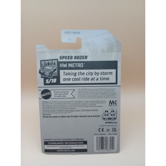 Hot Wheels 2025 Mainline H Case HW Metro Speed Dozer HW Lets Race 147/250 - Picture 6 of 6